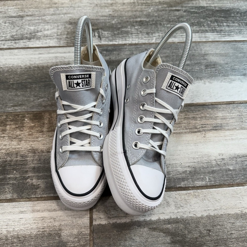 New Converse Chuck Taylor‎ All Star Platform Sneakers Size US 6 UK 4 Wolf Grey